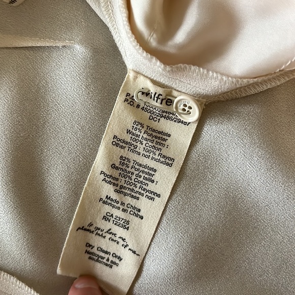 ARITZIA WILFRED IVORY TROUSERS SIZE US 10 - Picture 4 of 11